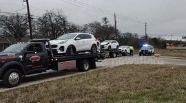 26-car crash, Iced over roads