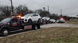 Five injured in 26-vehicle pileup on icy overpass in Austin, Texas