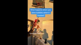 What happens when bubbles freeze?