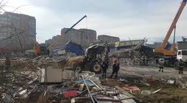 Explosion leaves supermarket in ruins in southern Russian city