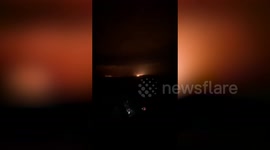 Firefighters continuing to tackle huge blaze on Dartmoor that was seen for miles - just hours after police catch couple having a 'freezing' bonk there