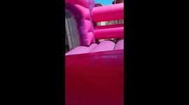 Max loves the jumping castle