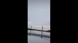 Survival flight landing at airport in Detroit