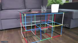 A table made of sticks