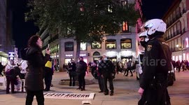 Concentración negacionista contra la reforma de la ley gallega de salud a la que denominan