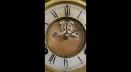 Antique Waterbury Cast Iron Clock with Open Escapement