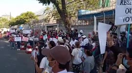 Myanmar: Anti-Coup Protesters Urge Russia Not To Support Military Regime