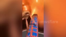 Hundreds of fireworks set off like machine guns as city celebrates Chinese New Year