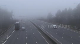 Heavy fog in Nottinghamshire after temperatures rise following storm Darcy deep freeze