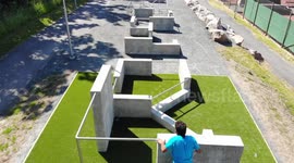 Parkour over obstacles