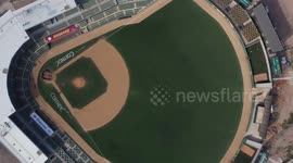 Aerial view of the Francisco Carranza Limón Stadium. General view of the Algodoneros stadium in Guasave, Sinaloa Mexico. Guasave Mexico. Guasave, Mexico.