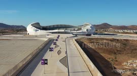 Kraken Stadium. Mazatlán FC soccer stadium, also called El Kraken in Mazatlan, Sinaloa. Aerial view of Mazaltan Mexico. General view