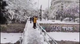 Greece hit by heaviest snowfall in 12 years