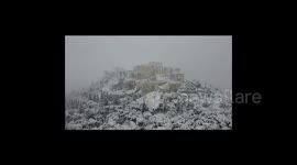 Greece: Heavy Snowfall Blankets Athens Acropolis 2