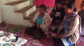 Hermaphrodite calf born with two heads is being worshipped by villagers in Thailand