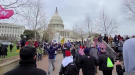 Moments as the United States insurrection started on january 6th