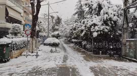 Greece: Snow Blankets Greater Athens Region 8