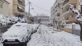 Greece: Snow Blankets Greater Athens Region 10