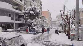 Greece: Snow Blankets Greater Athens Region 12