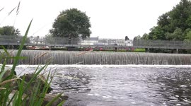 A beautiful relaxing weir on the Blackwater river at Ballyconnell, Ireland.