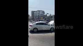 Myanmar: Anti-Coup Protesters Block Roads With ‘Broken Down’ Cars In Yangon