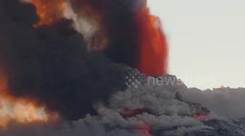 Etna volcano eruption