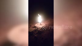 Fire emerges from hand pump in central India