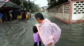 Rainstorms cause flooding in eastern Thailand