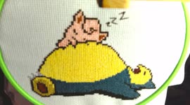 Watch this cross-stitched Snorlax come to life in stunning timelapse