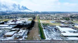 Drone shows aftermath of snowstorm that left millions of Texans without power