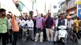Congress Protest Against Modi Government After Hike In Fuel Prices In Rajasthan, India