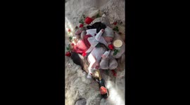 French bulldog and a baby on Valentine’s day