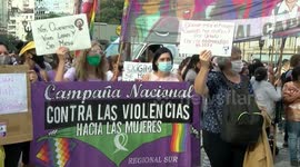 Women in Latin America protest the increasing violence towards women