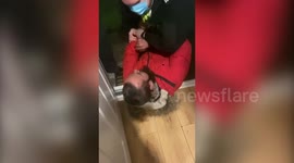 UK police officer investigated after footage showed him punching man in the face as he lies on the ground