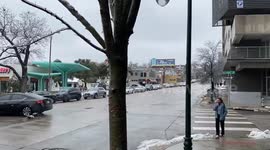 Long lines outside Chick-Fil-A as power outage and water shortage continue in Texas