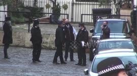 Scenes from outside of the hospital as Price Philip's hospital stay continues