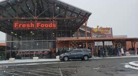 People waiting in line at Texas grocery stores hours before opening to buy food