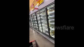US: Empty Supermarket Shelves In Texas After Winter Storm