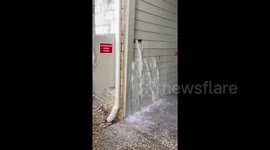 Water gushes from Texas apartment for 12 hours after pipe bursts in winter storm
