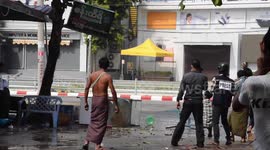 Police fire tear gas at protesters during clashes in Myanmar