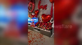 Incredible moment an NHS doctor was surprised with a romantic Valentine’s day gesture