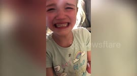 6-year-old girl bursts into tears when she finds out she raised enough money to have bionic limb fitted