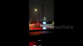 US: Long Lines Outside Fast-Food Stores As Winter Storm-Caused Power Outage Hits Texas