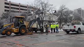 Austin water crews fixing broken lines