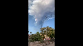 Ash falls from sky after spectacular Mount Etna eruption