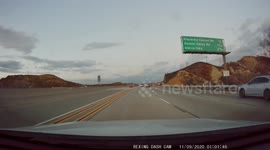 Accident NB 14 just south of Soledad Cyn