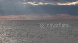 Work for fishermen in the sea of Gaza City