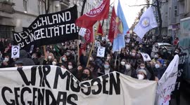 Berliners mark first anniversary of Hanau terror attack
