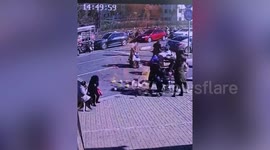 Gas balloons burst into flames injuring two in eastern China