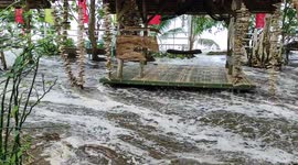 Tidal surge swamps resort as tropical storm Dujuan hits Philippines